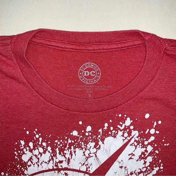 DC Comics Flash TShirt Boy’s Small Gray White Short Sleeve Athletic Tee Graphic - Picture 4 of 9